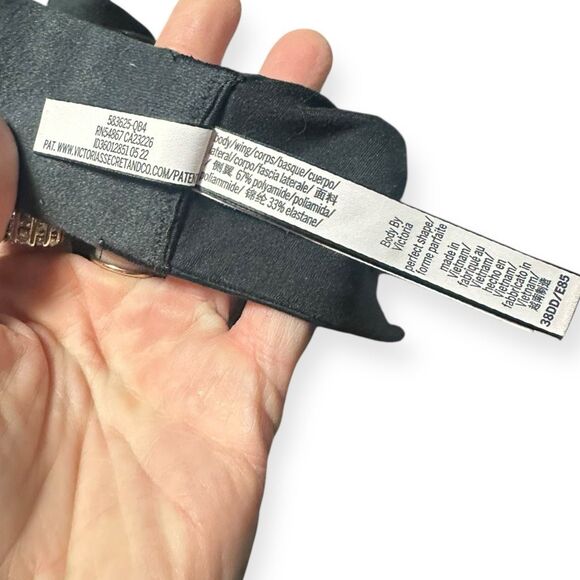 VICTORIA’S SECRET Women’s Body by Victoria Black Perfect Shape Bra Size 38DD - Picture 4 of 5